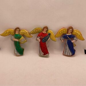 Vintage Embroidered Angel Ornaments
